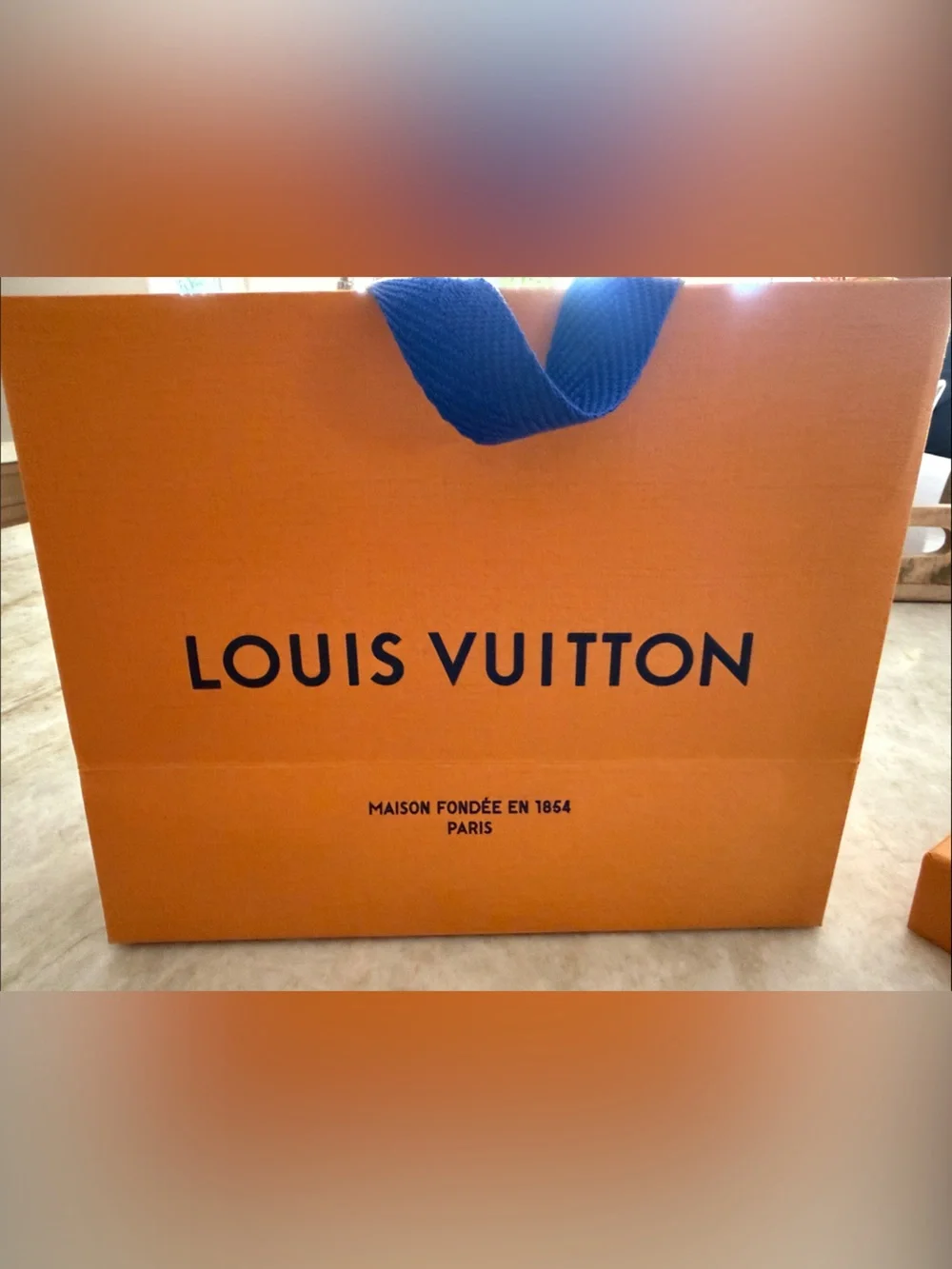 AUTHENTIC Louis Vuitton Orange Tennis Court Leather Wallet